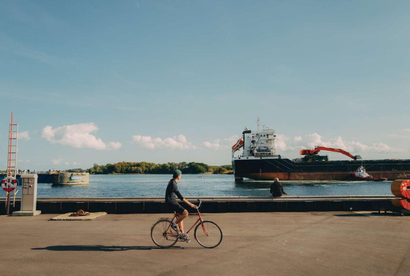 Cykel på Frederiksø i Svendborg