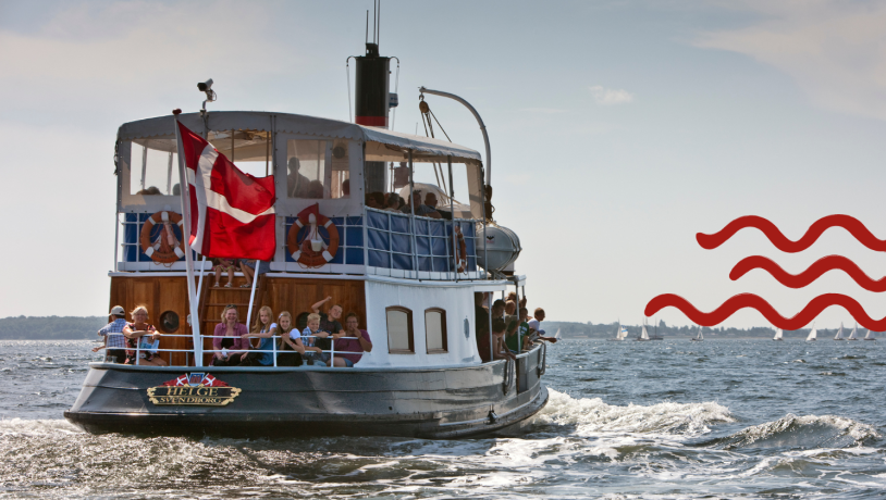 veteranskibet MS Helge, Svendborg, Sommer ved Sundet