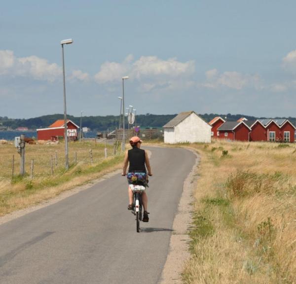 cyclist on the highway