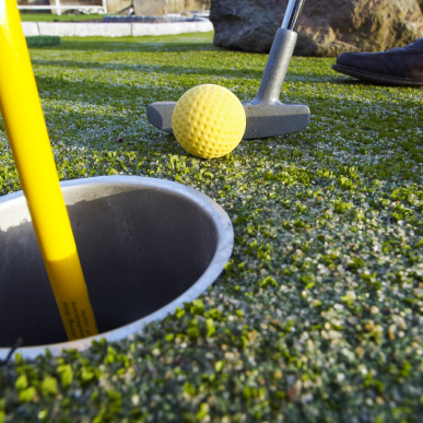 Minigolf på Valdemars Slot