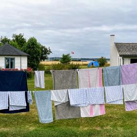 Vasketøj på Skarø i Det Sydfynske Øhav