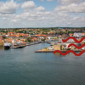 Svendborg, drone, havnen