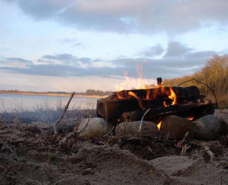 Bonfire on the beach