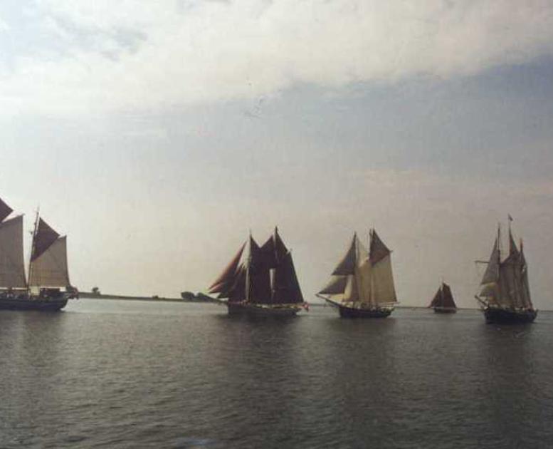 Old wooden ships