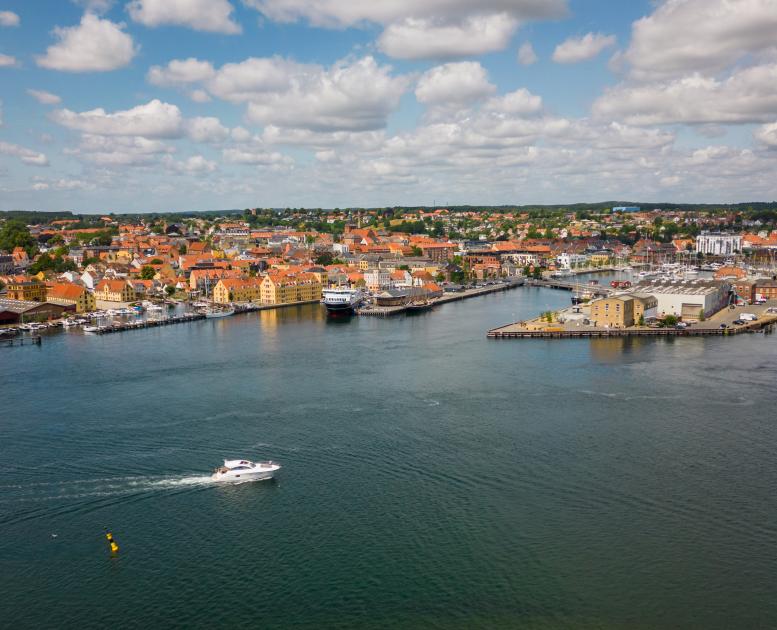 Svendborg havn drone